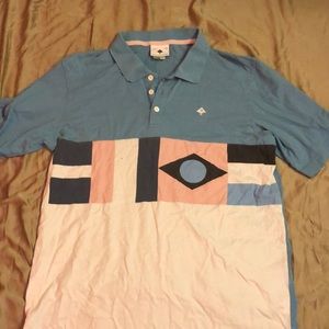 Blue and white shirt